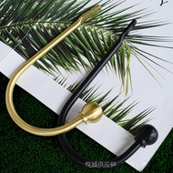 Simple Modern Brass Curtain Wall Hook Hook Punch-Free Free Hanging Ball Tassel Hook Accessories Wall