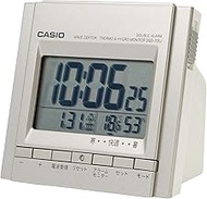 Casio DQD-705J-8JF Alarm Clock Radio Silver Digital Double Alarm Snooze Light Included