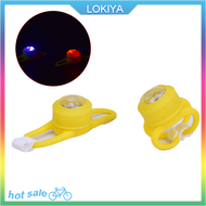 LOKIYA Colorful Bicycle Small Yellow LED Ring lights Bicycle Bell Road Bike Accessories
