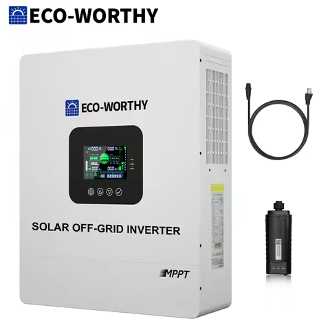 Inverter ECO-WORTHY Solar ECO-WORTHY UL1741 5000W 48V Solar Inverter Charger 48V DC to 120V AC,Inver