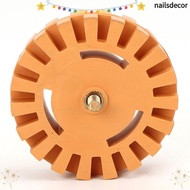 NAILSDECOR Rubber Eraser Wheel for Drill, For Power Drill Attachment Knobby Slotted Edge Decal Remov