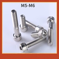 [XJK] M5/M6/M8 Grade 12.9 High-Strength Nickel-Plated Hexagon Socket Screw Cup Head Bolt M2~M12