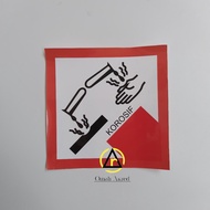 Corrosion Sticker - K3 - Chemical Symbol