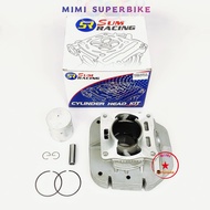 SUM RACING BLOCK SET 57MM YAMAHA Y125Z Y125ZR Y125 125 125Z 125ZR WITH PISTON &amp; RING HEAD GEARBOX GEAR BOX