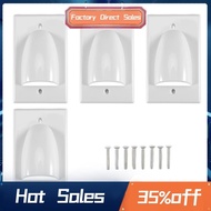 4 Pieces Single Gang Bundled Cable Wall Plate for Cabling Cable Dust-Proof Plate Internal Management