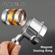 49/51/53/58mm Espresso Coffee Dosing Ring Aluminium Intelligent With Magnet for Breville Delonghi Replacement Ring Portafilter