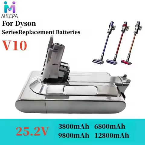 New 2025 For Dyson V10 Battery V10 Animal Absolute Fluffy Cordless Vacuum Cleaner NEW 25.2V 3800mAh-