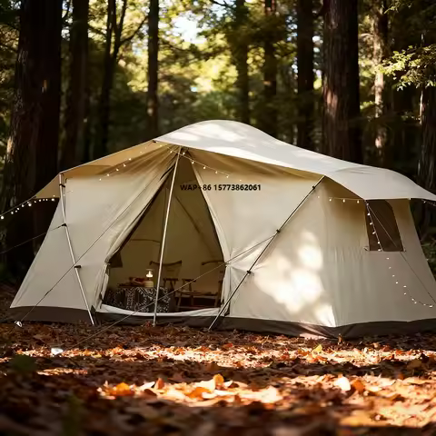 Camping Era205 Cott Tent Glamping Wide Space Double Cloth Membrane Waterproof Car Sunscreen Three-se