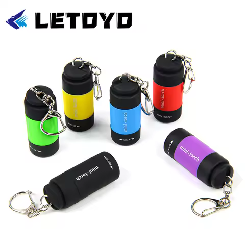 LETOYO UV Flashlights Led Mini USB Light Portable Rechargeable Waterproof Flashlight for squid jig m