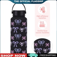 [VICKING6] 1000ML Stainless Steel Water Bottle with Handle Sport Water Bottle Travel Thermal Water F