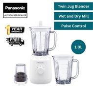 Panasonic Blender Twin Jugs Wet Dry Mill Lightweight 1.0L Mesin Pengisar Basah Kering RinganMX-EX103