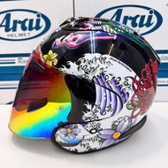 ARAI VZ RAM Japanese Dragon Half Face Helmet ARAI Motorcycle Half Helmet Motorcycle Riding 1/2 Helme