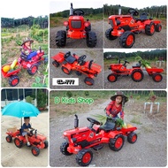 D Kids  รถแบตเตอรี่เด็ก รถแทรคเตอร์ รถแบตเด็ก แทรคเตอร์มีพ่วงท้าย รถดั้ม รถไฟฟ้าเด็ก รถเด็กเล่น 2 มอ