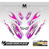 HONDA ASTREA PRIMA STRIPING DREAM FIRE MOTIF EX5 TRIBAL FIRE MOTIF 4 DREAM EX5/ HONDA EX5/// PRIMA/ 
