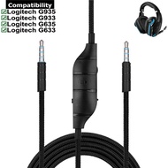 1 Pcs Replacement Audio Cable with Inline Mic Mute &amp; Volume Control for Logitech G633 G635 G933 G935 Gaming Headsets