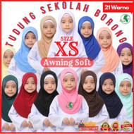 Borong Tudung Sekolah Borong Tudung Awning Soft (Saiz XS)