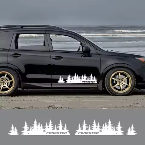 Engrave Car Stickers for Subaru Forester Sh Sj Sg Sk Sf Sg5 Sf5 20132019 Custom Tree Forest Styling 