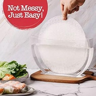 Rice Paper Packaging Container Spring Rolls Water Bowl Rice Paper Holder Vietnamese Pie Box Kitchen