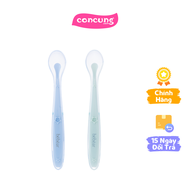 Bộ 2 muỗng silicone Bebear (Xanh dương+ Xanh lá BS7540)