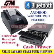 GEOMASTER Cash Drawer And Receipt Printer - ( Bluetooth Connect ) - Loyverse
