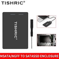 Tishric mSATA TO SATA 3.0 SSD M2กล่องฮาร์ดดิสก์ NVMe NGFF Series เข้ากันได้กับฮาร์ดดิสก์2230 2242 2260 2280
