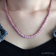 5mm Women Inlaid Sweater Chain Zircon All-Match Geometric Chain Tennis Titanium Steel Jewelry Stainl