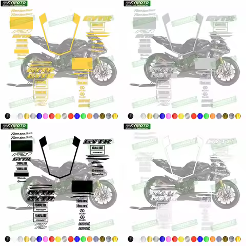 For Yamaha YZF R1-15 R1 GYTR 2015-2019 Motorcycle Accessories Decal Fairing Full Car Reflective Stic