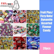 [HALAL] Gula-Gula Fruit Plus/ Fizzy Kola/ Dynamite Candy 糖果 20pcs [READY STOCK]