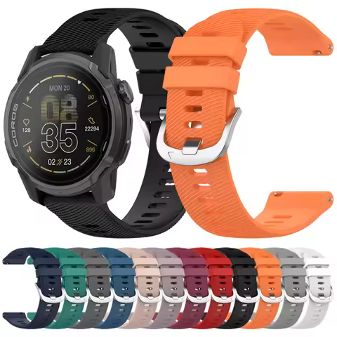 20mm 22mm Replacement Watch Band For COROS APEX 4 42mm Silicone Strap For COROS PACE 3 2/APEX 42mm 4
