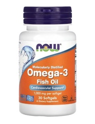 NOW Foods, Omega-3 Fish Oil, 1000 mg, 30 Softgels