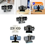 [Perfk1] Flip Down Clock Decorative Clock Mechanical Clock Table Clock Retro Clock for Room Decor