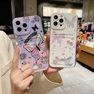 Wallet Case for Huawei Y9S Y9A Y9 Y8s Y7A Y7 Y6P Y6 Y6S Y5 Prime Pro 2020 2019 2018 Soft Silicone Cover Butterfly Camera Protector Phone Casing