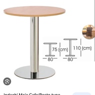 meja cafe bulat bekas