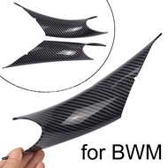 【BESTWFM】 Stylish BlackBeigeCarbon Interior Door Handle Cover Pull Trim for BMW F30 F32