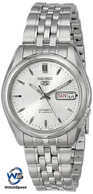 Seiko 5 SNK355K1 SNK355K SNK355 Automatic Analog Stainless Steel Men's Watch