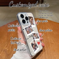 เคสโทรศัพท์ TPU ใสแบบปรับแต่งได้ 1 ชิ้น พร้อมดีไซน์ครอบคลุมเต็มรูปแบบ พิมพ์สี UV ความละเอียดสูง กรอบ