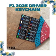 Formula 1 F1 2025 Driver Name Keychain
