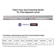 NOEBY Surf Casting Fishing Rod 4.25m 3 Section 14FT Tubular Carbon Fuji Guide DPS Reel Seat Sinker 1