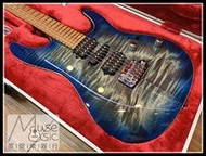 【苗聲樂器Ibanez旗艦店】Ibanez AZ2407F SDE 藍色小搖座電吉他