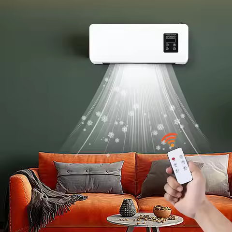 Fresh Air Wall Mounted Window Ventilation Fan Bedroom Flow Purifying Exhaust Fan 2 In 1 Desk Fan Bla