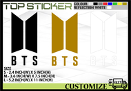 BTS LOGO CAR STICKER KERETA STICKERS VINYL