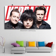 GREEN DAY 60X30 MULTI PANEL GUITARIST WALL DISPLAY | PRINTIFY OFFICIAL| VOKALIS GREEN DAY BAND POSTE