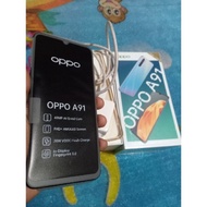 HP OPPO A91 8/128 FULSET, NO MINUS, SECOND SEBULAN PEMAKAIAN