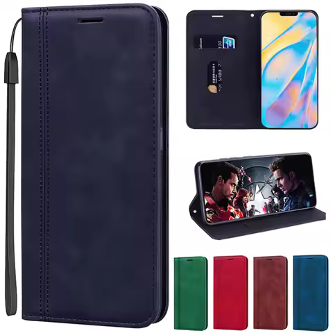 Leather Flip Case For Huawei Honor X9a Case Phone Magnetic Book Case For Honor X9a X8a X7a Wallet Co