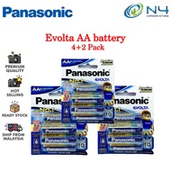 Panasonic Evolta 1.5v AA Alkaline Battery (4 Pcs + 2 Pcs x 3 Packs) (Expired Date 2030 Year)