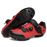 2023 Professional Mountain Bike Shoes Mountain Bike Sports Self-Locking Shoes Comfortable Bike Sneakers Large Size 36-48
