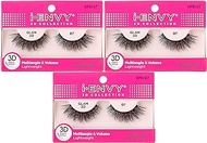 Kiss I Envy Iconic Collection Lashes #07 3D Angle &amp; Volume (Glam) (3 Pack)