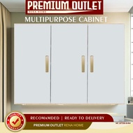 🎀🔥2/3 Door Wooden Wardrobe Almari Baju Murah Almari Kayu 3 Pintu Cabinet Baju Murah Almari Atas Alma