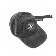 Stone Island Stone Island Functional Washed Distressed Embroidered Compass Cap Men Women Sunscreen B
