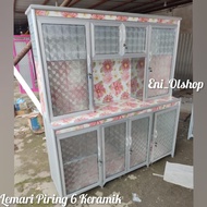 Dish Cabinets, Aluminum Dish Racks 2 Doors, 3 Doors, 4 Doors, 3,4,5,6 Palembang Ceramics